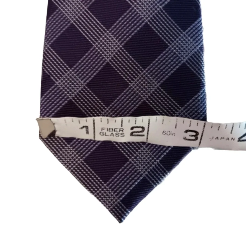 Merona Silk Purple Men's Tie | EUC | Square Pattern